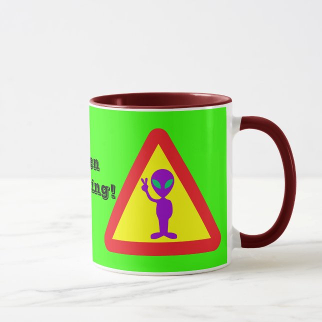 Tasse Avertissement de l'Alien (Droite)