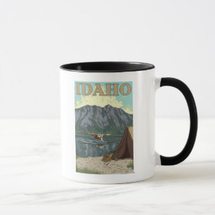 Tasse Avion de Bush et pêche - Idaho