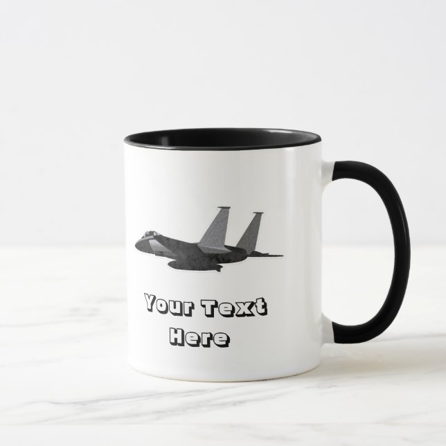 Tasse Avion de la Force aérienne de chasseur d'aigle F15 (Droite)