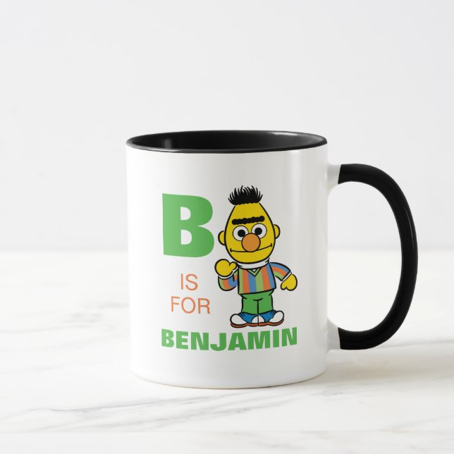 Tasse B est pour Bert | Ajouter Votre Nom (Droite)