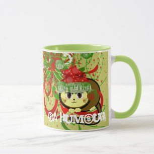 Tasse Ba Humbug Kitty Cat Grunge Noël