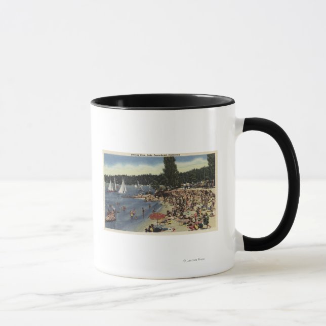 Tasse Baigneurs sur la plage de Bathing Cove (Droite)
