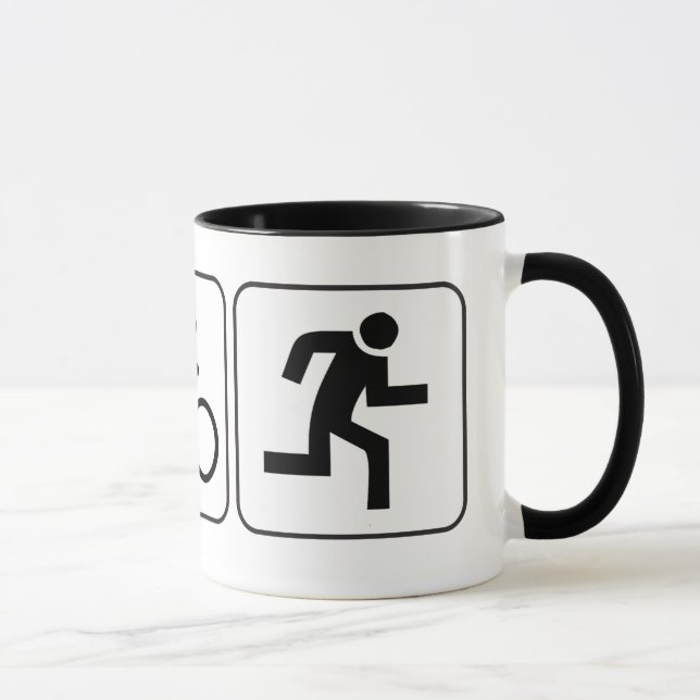Tasse Bain, vélo, course - triathlon (Droite)