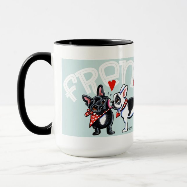 Tasse Baiser de Bulldog français (Gauche)