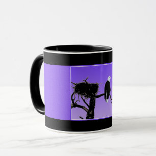 Tasse Bald Eagle at Sunset - Art original de la faune
