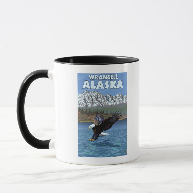 Tasse Bald Eagle Diving - Wrangell, Alaska (Gauche)