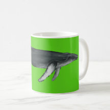 Tasse Baleine à Bosse Verte