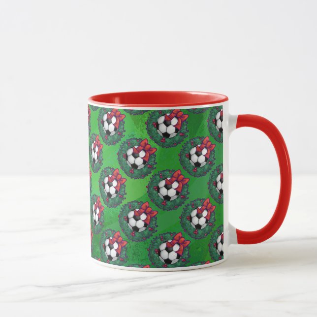 Tasse Balle de football Noël (Droite)