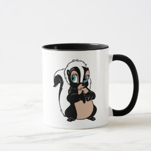Tasse Bambi Flower skunk debout timide
