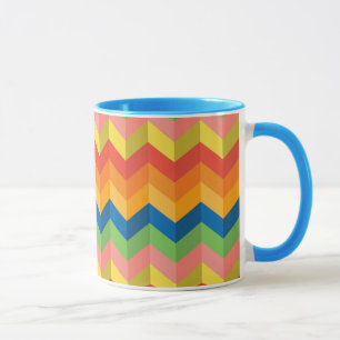 Tasse bande de zigzag