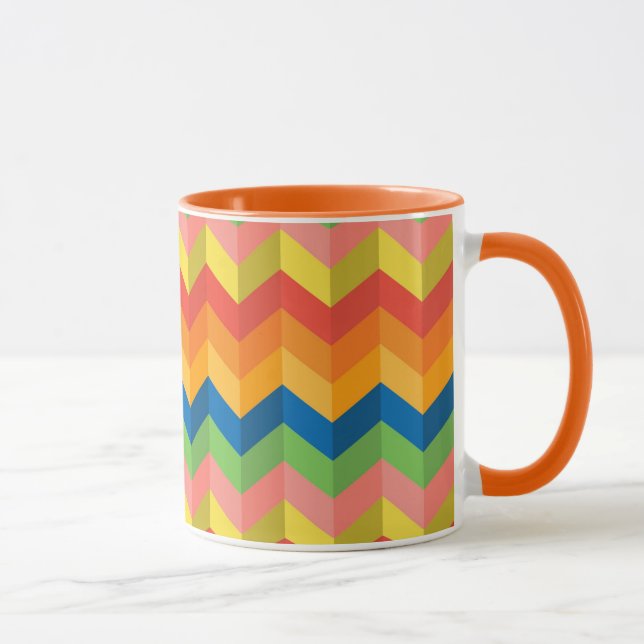 Tasse bande de zigzag (Droite)