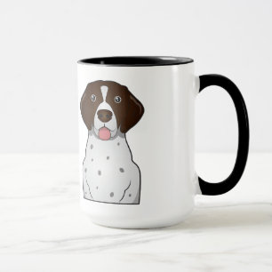 Tasse Bande dessinée allemande d'indicateur aux cheveux