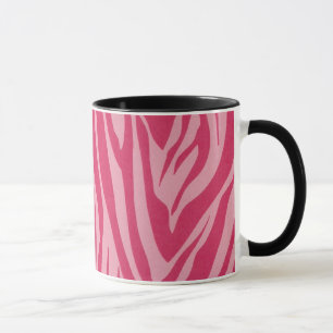 Tasse Bandes zèbres en rose chaud
