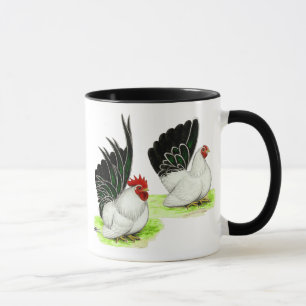 Tasse Bantams noirs noirs japonais