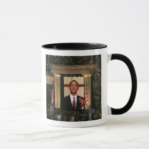 Tasse Barak Obama parle à la nuit dernière du