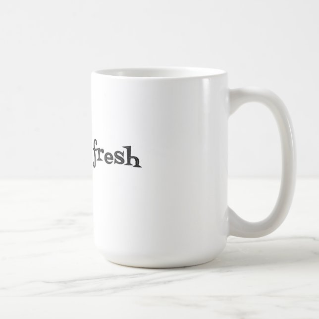 Tasse bariolée fraîche en croissant (Droite)