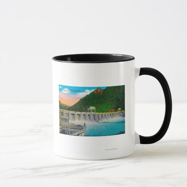 Tasse Barrage de Bonneville sur la rivière Columbia (Droite)