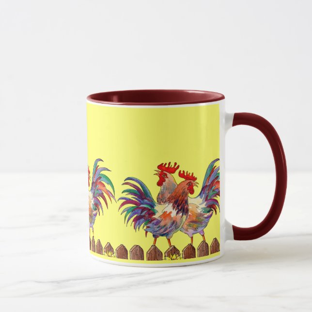 Tasse BARRIÈRE de COQ par SHARON SHARPE (Droite)