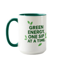 Tasse basée sur l'énergie verte végétale
