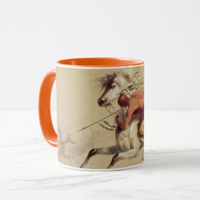 Tasse Bataille De Blue Water Creek Par Alfred Jacob Mill (Devant gauche)