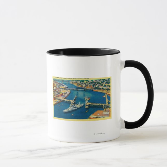 Tasse Bataillon américain passant par Portland (Droite)