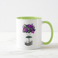Bateau papillon 2 violet et vert