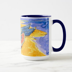 Tasse Bateaux De Pêche Plage Saintes-Maries Van Gogh Fin