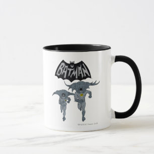 Tasse Batman Et Robin Avec Logo Graphique Distressé