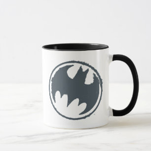 Tasse Batman Symbol Gray Grunge Logo