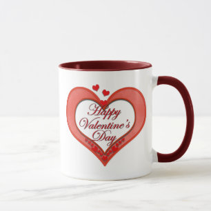 Tasse Beaded Red Heart Valentine