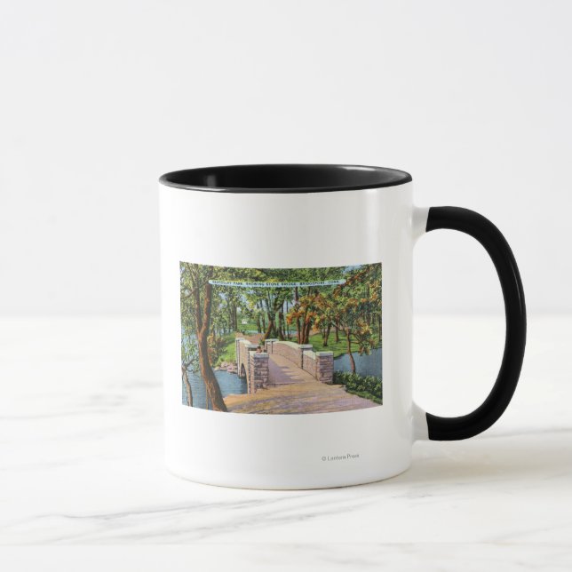 Tasse Beardsley Park Vue sur le pont de pierre (Droite)