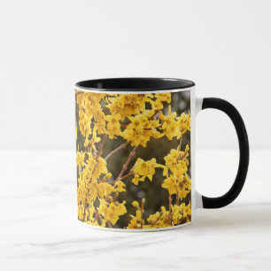 Tasse Beau Arbuste de Forsythie Dorée