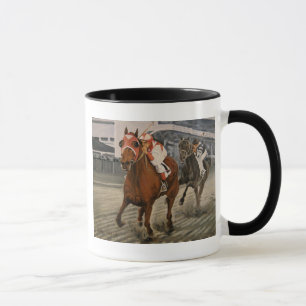 Tasse Beau cheval ravit les propriétaires en course clas