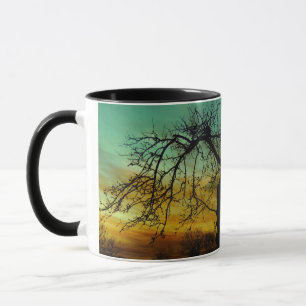 Tasse Beau coucher de soleil paysage Pittoresque Art pho