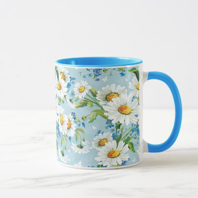 Tasse Beau motif floral lumineux élégant 2 (Droite)