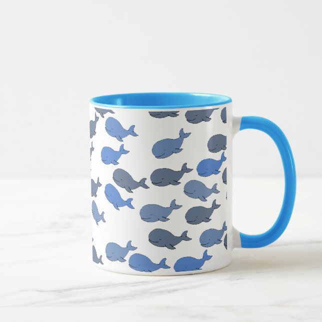 Tasse beaucoup de baleines ~ motif mignon (Droite)