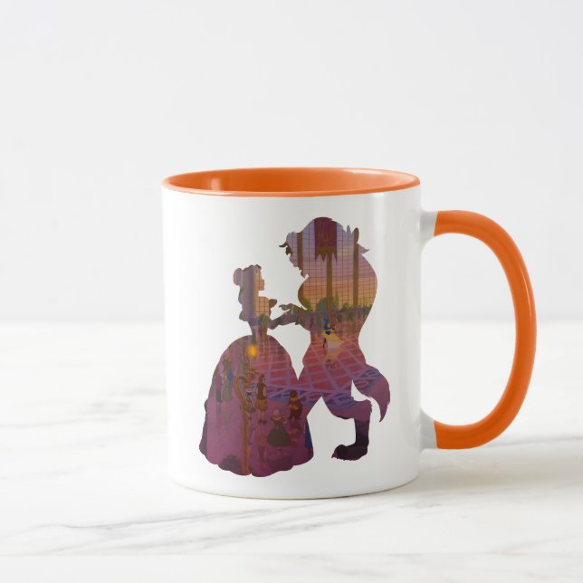 Tasse Beauté & La Bête | Danse Silouette (Droite)