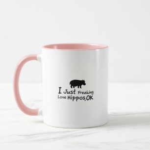 Tasse Bébé drôle de Loverss Fiona d'hippopotame