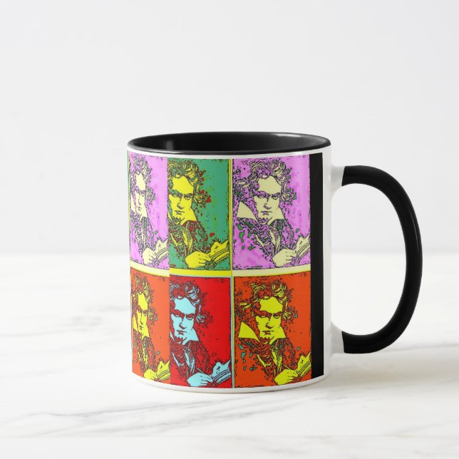 Tasse Beethoven Pop Art (Droite)