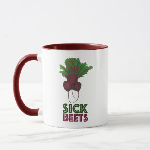 Tasse Beets Malades (Beats) Beet Rouge Végétarien Musiqu