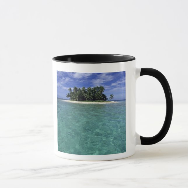 Tasse Belize, Barrier Reef, île sans nom ou cay. (Droite)