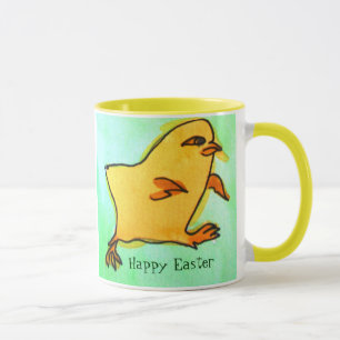 Tasse Belle hanche Retro de poussette de Pâques illustra