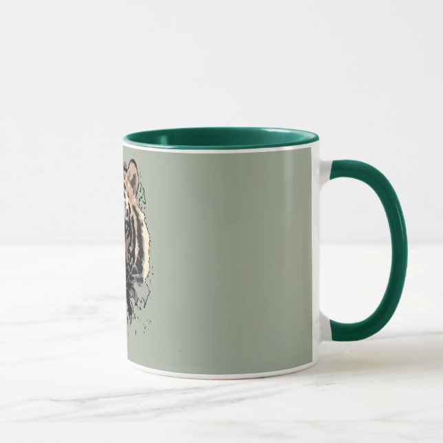 Tasse Bengale tigre design mignon idées cadeau café tass (Droite)