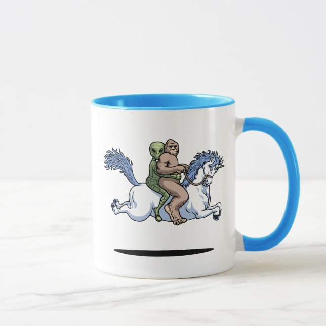 Tasse Bigfoot, alien, licorne (Droite)