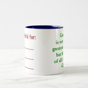 Tasse bilatérale de gratitude