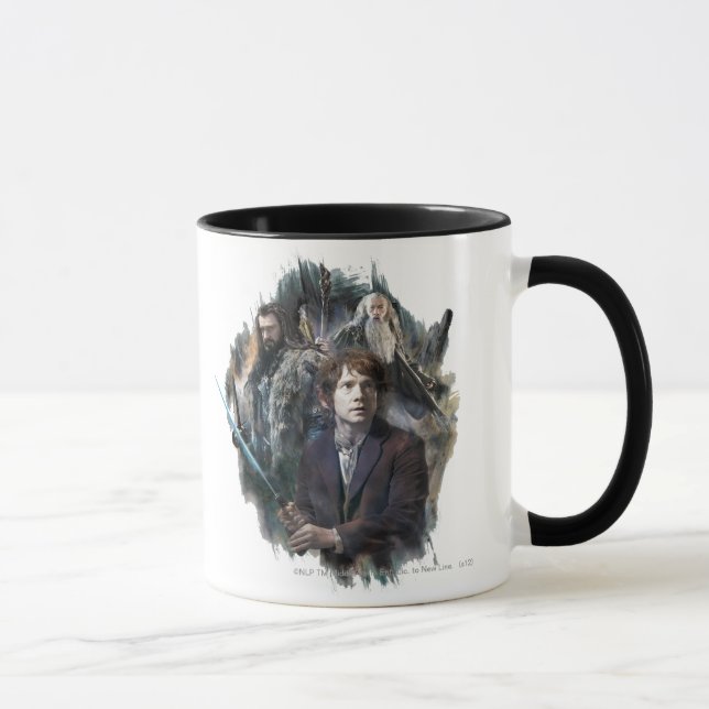 Tasse BILBO BAGGINS™, THORIN OAKENSHIELD™ & Gandalf (Droite)