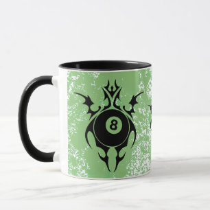 Tasse billard. tribal.