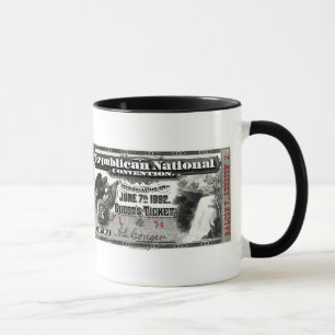 Tasse Billet Convention Républicaine 1892