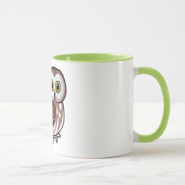 Tasse Birdorable du nord Scie-affûtent le hibou (Droite)