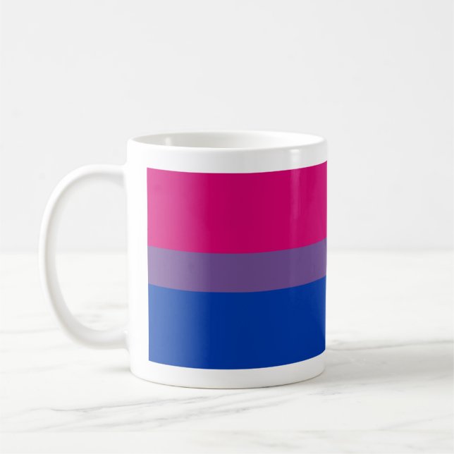 Tasse bisexuelle de drapeau (Gauche)